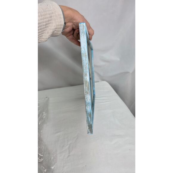 Coastal Heron Framed Wood Print 11'x16" Wall Art Beach Seascape Artwork Seashore - Picture 13 of 16